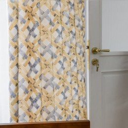 Bomullsgardin Måttbeställd Gardin Tryckt Nordisk Stil