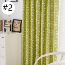 Mörkläggningsgardin I Bomull, Måttbeställd, Broderad, Nordisk Stil, För Vardagsrum/Sovrum