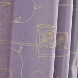 Mörkläggningsgardin I Bomull, Måttbeställd, Nordisk Stil, Broderad För Vardagsrum, Sovrum