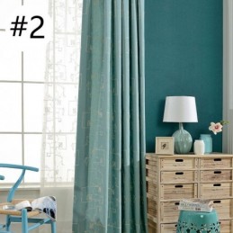 Mörkläggningsgardin I Bomull, Måttbeställd, Nordisk Stil, Broderad För Vardagsrum, Sovrum