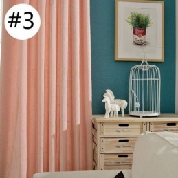 Mörkläggningsgardin I Bomull, Måttbeställd, Nordisk Stil, Broderad För Vardagsrum, Sovrum