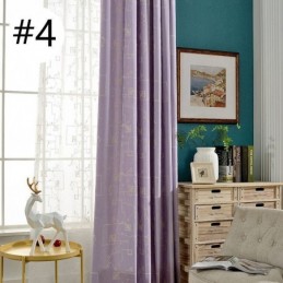 Mörkläggningsgardin I Bomull, Måttbeställd, Nordisk Stil, Broderad För Vardagsrum, Sovrum