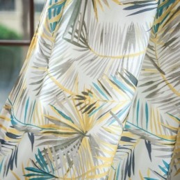 Bomullsgardiner Amerikanskt Färgglatt Bananblad