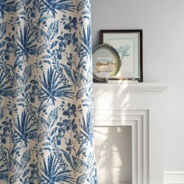 Växtmönstergardiner Måttbeställda Gardiner Mörkläggningsgardiner För Vardagsrum/Sovrum