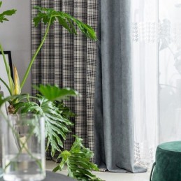 Gardiner Moderna Enkla Hundtandsmönster