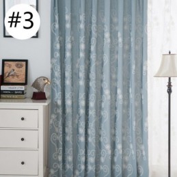 Broderad Växtgardin Måttbeställd Gardin I Nordisk Stil Bomull För Vardagsrum/Sovrum