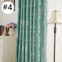 Broderad Växtgardin Måttbeställd Gardin I Nordisk Stil Bomull För Vardagsrum/Sovrum