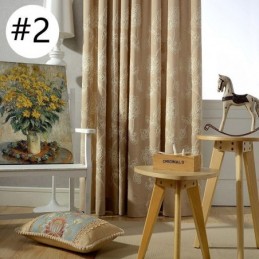 Mörkläggningsgardin I Bomull Och Linne, Måttbeställd, Nordisk Blommig Broderi, För Vardagsrum Och Sovrum