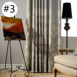 Mörkläggningsgardin I Bomull Och Linne, Måttbeställd, Nordisk Blommig Broderi, För Vardagsrum Och Sovrum