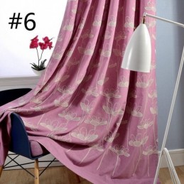 Nordisk Mörkläggningsgardin Måttbeställd Gardinväxt Broderad För Vardagsrum/Sovrum