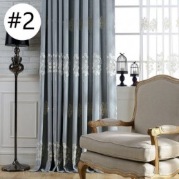 Mörkläggningsgardin I Bomull, Måttbeställd, Nordisk Maskros Broderad, För Vardagsrum/Sovrum