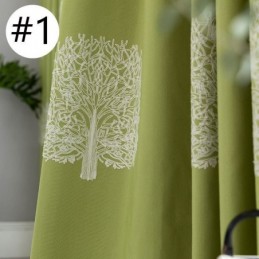 Nordisk Linnegardin Måttbeställd Gardinträd Broderat För Vardagsrum/Sovrum