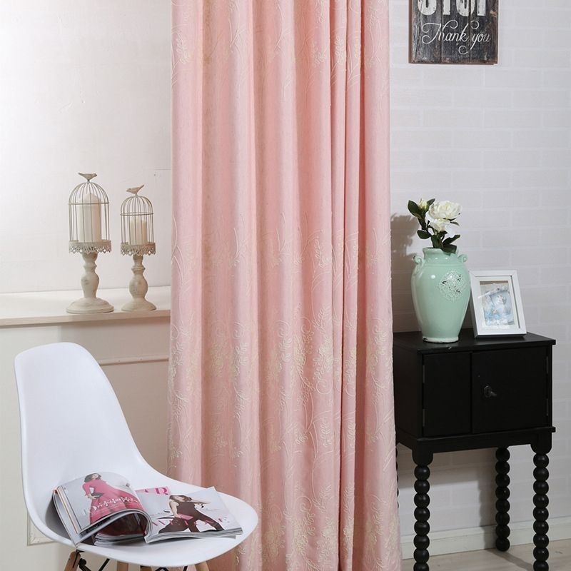 Nordisk Växtbroderad Gardin Måttbeställd Gardin I Linne För Vardagsrum/Sovrum