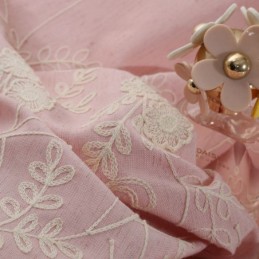 Nordisk Växtbroderad Gardin Måttbeställd Gardin I Linne För Vardagsrum/Sovrum