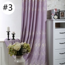 Nordisk Växtbroderad Gardin Måttbeställd Gardin I Linne För Vardagsrum/Sovrum