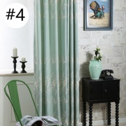 Nordisk Växtbroderad Gardin Måttbeställd Gardin I Linne För Vardagsrum/Sovrum