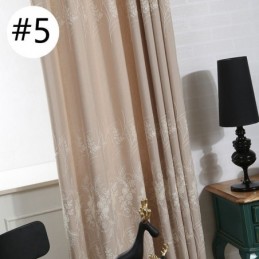 Nordisk Växtbroderad Gardin Måttbeställd Gardin I Linne För Vardagsrum/Sovrum