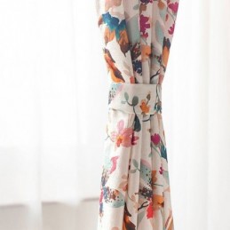 Växtmönstergardiner Måttbeställda Gardiner Värmeisolerande Mörkläggningsgardiner För Vardagsrum Och Sovrum