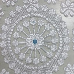 Europeiska Broderade Gardiner Mörkläggningsgardiner Måttbeställda Gardiner För Vardagsrum/Sovrum