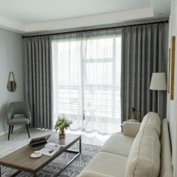 Måttbeställda Gardiner, Amerikanska Mörkläggningsgardiner Med Lövmönster