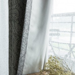 Måttbeställda Gardiner, Amerikanska Mörkläggningsgardiner Med Lövmönster