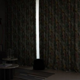 Måttbeställda Gardingardiner Oljemålade Löv Amerikanskt Tryckta Mörkläggningsgardiner