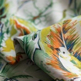 Måttbeställda Gardingardiner Oljemålade Löv Amerikanskt Tryckta Mörkläggningsgardiner