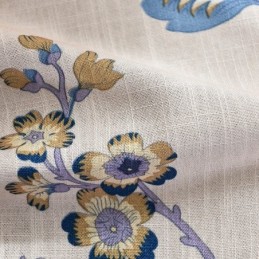 Amerikanska Gardiner Med Blommönster Och Mörkläggning