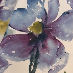 Måttbeställd Gardin Blommigt Tryck Amerikanska Halvmörkläggningsgardiner