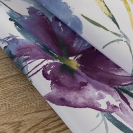 Måttbeställd Gardin Blommigt Tryck Amerikanska Halvmörkläggningsgardiner