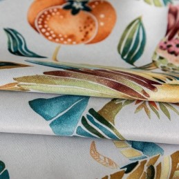 Mönstrade Gardiner Amerikanska Växter Och Fåglar Mörkläggning