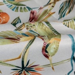 Mönstrade Gardiner Amerikanska Växter Och Fåglar Mörkläggning