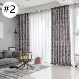 Mönstrade Gardiner Amerikanska Växter Och Fåglar Mörkläggning