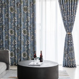 Gardiner American Vintage Blommor Mönstrade Mörkläggningsgardiner