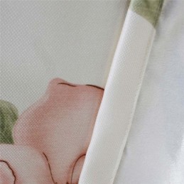 Rosa Piongardin Måttbeställd Gardin Enkel Lantlig Tryckt Sovrum Vardagsrumstyg