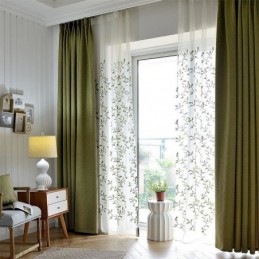 Nordisk Modern Enfärgad Gardin Måttbeställd Gardin Svart Siden Mörkläggningsgardiner Bomull Och Linne