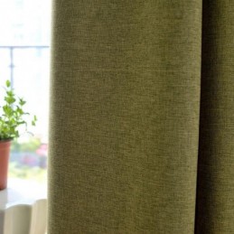 Nordisk Modern Enfärgad Gardin Måttbeställd Gardin Svart Siden Mörkläggningsgardiner Bomull Och Linne