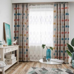 Enkel Tecknad Gardin...