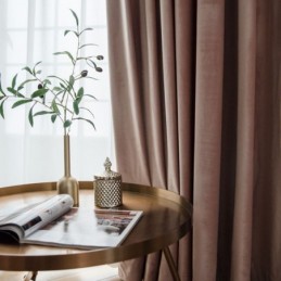 Max Mörkläggningsgardin Måttbeställd Gardin Sammet Imitation Enfärgad Sovrum