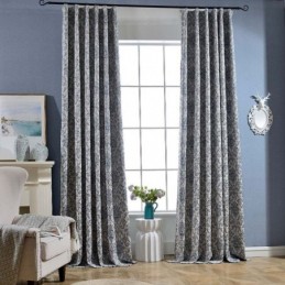 Retro Gardin Måttbeställd Gardin Europeisk Broderi Sovrum