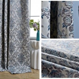 Retro Gardin Måttbeställd Gardin Europeisk Broderi Sovrum