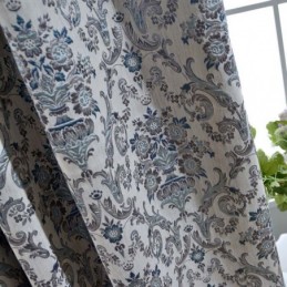 Retro Gardin Måttbeställd Gardin Europeisk Broderi Sovrum