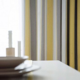 Nordisk Modern Jacquardgardin Måttbeställd Gardin Kontrastränder Vardagsrum Sovrum Arbetsrum Tyg