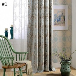 Mörkläggningsgardin I Europeisk Stil, Måttbeställd, Lyxig Damaskusjacquardgardin För Sovrum