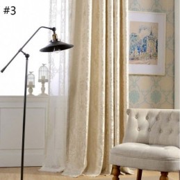 Mörkläggningsgardin I Europeisk Stil, Måttbeställd, Lyxig Damaskusjacquardgardin För Sovrum