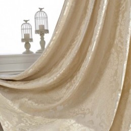 Mörkläggningsgardin I Europeisk Stil, Måttbeställd, Lyxig Damaskusjacquardgardin För Sovrum