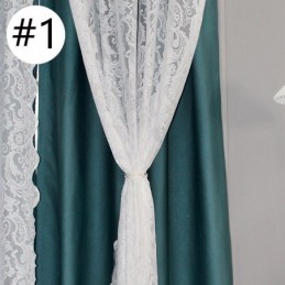 Mörkläggningsgardin I Nordisk Stil, Måttbeställd, Gardin I Jacquard-Tyg, Integrerat Garn