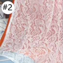 Mörkläggningsgardin I Nordisk Stil, Måttbeställd, Gardin I Jacquard-Tyg, Integrerat Garn