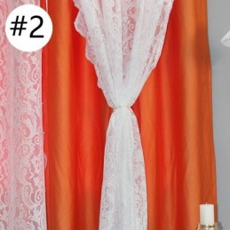 Mörkläggningsgardin I Nordisk Stil, Måttbeställd, Gardin I Jacquard-Tyg, Integrerat Garn