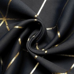 Mörkläggningsgardin Måttbeställd Gardin Geometrisk Bronsfärgad Nordisk Stil För Vardagsrum/Sovrum